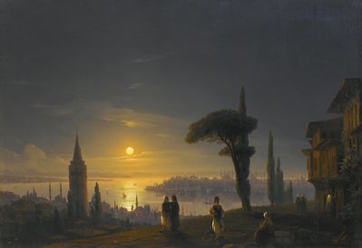 «Галатская башня в лунном свете», 1845