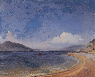 Морской залив. Вико. 1858 Этюд