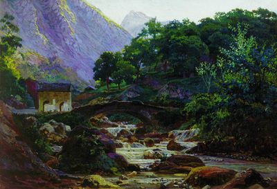 Мраморная пильня в Карраре. 1868
