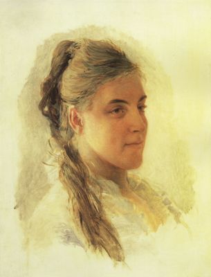 Портрет Е.И.Забелло. 1879 Этюд