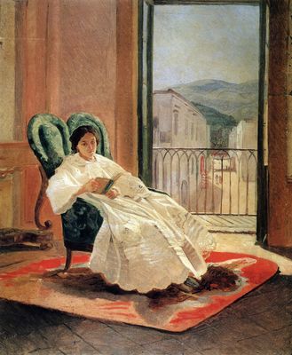 Портрет жены художника А.П. Ге. 1858