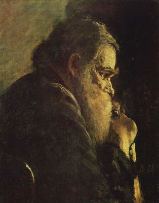 Старик с посохом. Около 1877