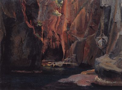 Ущелье в горах Каррары. 1868 Этюд