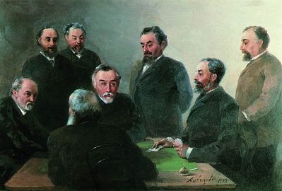«и. К. Айвазовский в кругу друзей», 1893