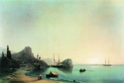 «итальянский пейзаж», 1855