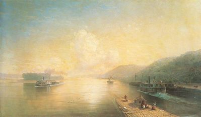 «Волга у Жигулёвских гор», 1887