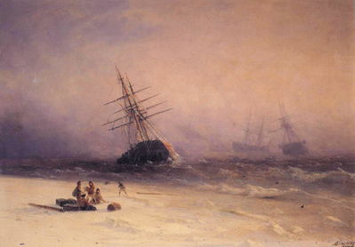 «Кораблекрушение в Северном море», 1875