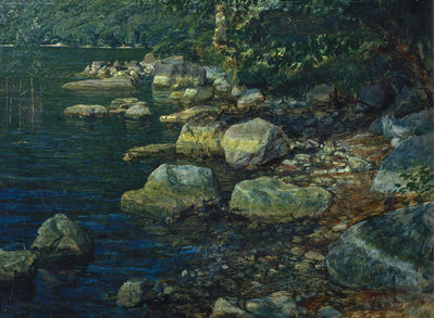 Вода и камни под Палаццуола. Начало 1850-х Этюд