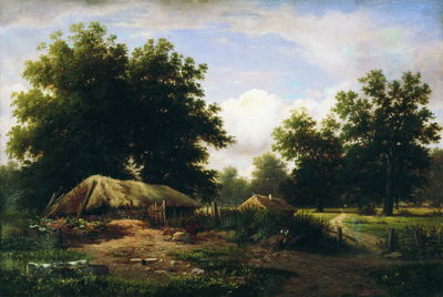 Украинский хутор в дубовом лесу. 1862