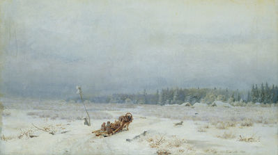 Зимняя дорога. 1866