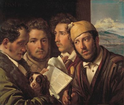 "Читатели газет в Неаполе", 1831