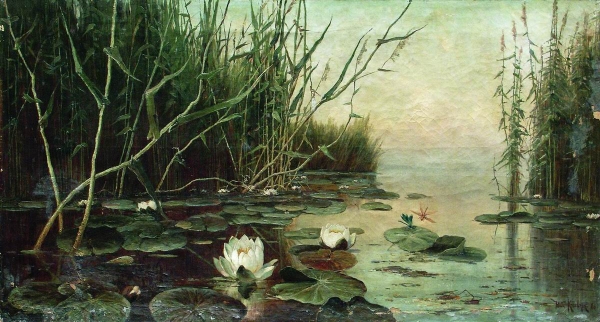 Озеро с водяными лилиями. 1886