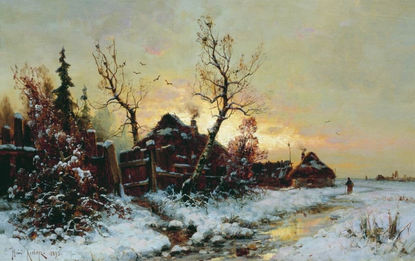Зимний пейзаж. 1895