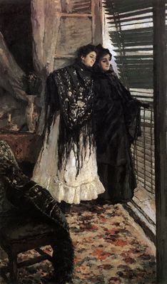 "У балкона. испанки Леонора и Ампара", 1889