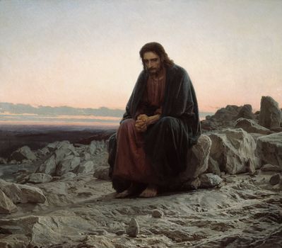 "Христос в пустыне", 1872