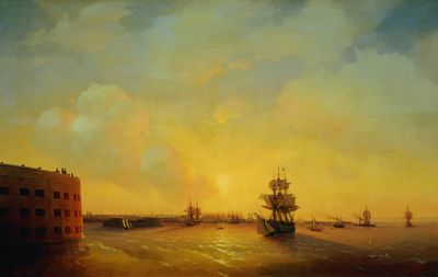 «Кронштадтский рейд. Форт «император Александр I»,  1844