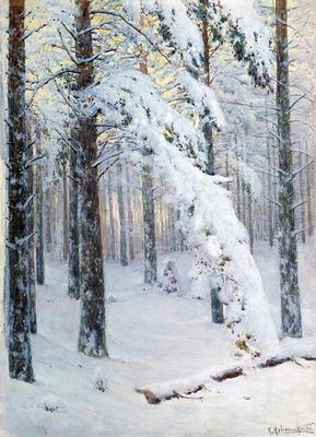 "Лес зимой", 1906