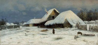 "Зима. Деревня", 1881