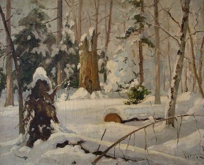 "Зимний лес", 1899
