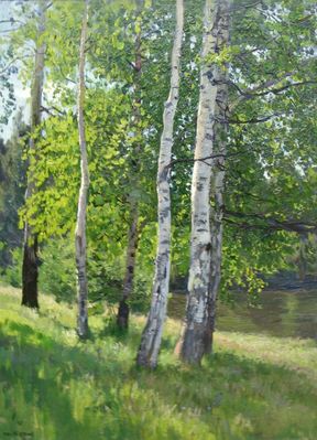 "Березы у реки", 1968