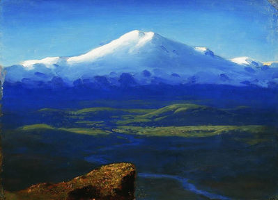 "Снежные вершины (Эльбрус)", между 1890 и 1895