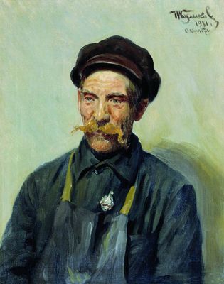Рабочий-ударник Судаков. 1931