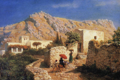 итальянский горный пейзаж. 1866