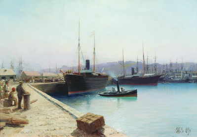 Корабельная пристань. 1897