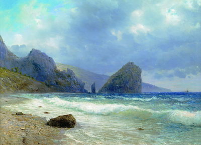 Крым. Скалы Монах и Дива. 1890
