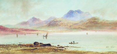Лодки в бухте. У берегов Малой Азии. 1885