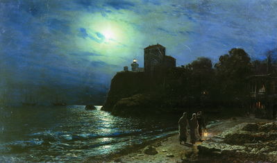 Лунная ночь на море. 1886