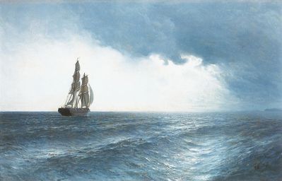 Морской пейзаж.. 1886
