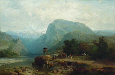 На Кавказе. Казачья застава. 1882