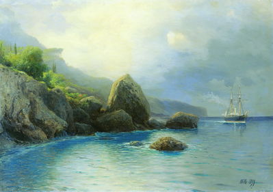 На берегу. 1899