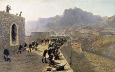 Отбитие штурма крепости Баязет 8 июня 1877 года. 1891