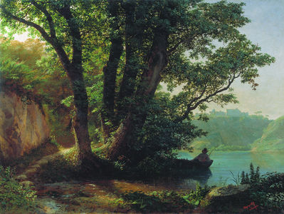 Пейзаж с озером. 1859