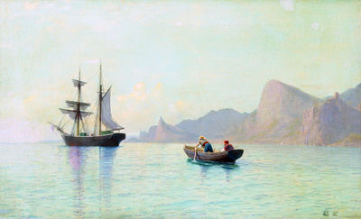 Штиль на море. Судак. 1885
