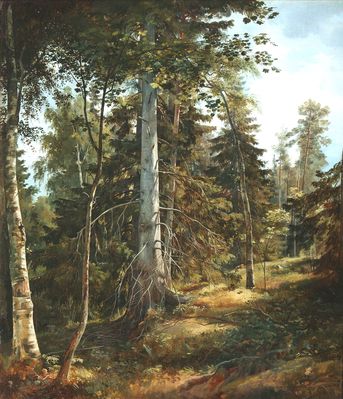 "Лесная чаща", 1867