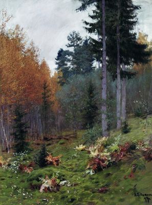 «В лесу осенью», 1899