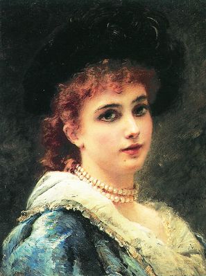 Парижанка в жемчужном ожерелье. 1890-е