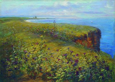 Пейзаж (Море и цветы). Начало 1890-х