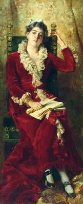 Портрет Ю.П.Маковской. 1881