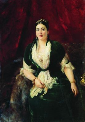 Портрет купчихи Е.С.Расторгуевой. 1885