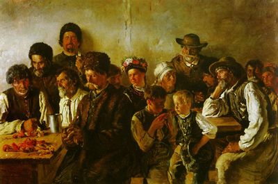 Крестьяне в корчме. 1882