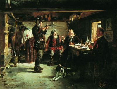 В избе лесника