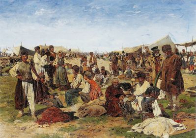 Ярмарка на Украине . 1882