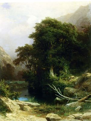 На Черной речке в Боржоми (Кавказ) . 1886