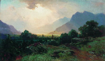 Озеро в горах. 1870