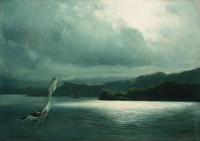 Парусник в море. 1870