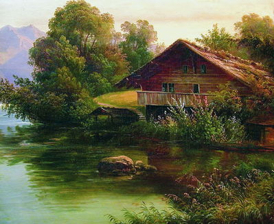 У воды. 1860